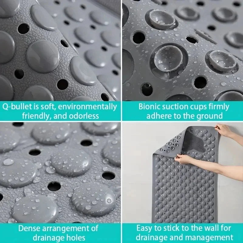 35x70cm Dolphin PVC Shower Mat, Waterproof Non-Slip Anti-Skid Bathroom Rug