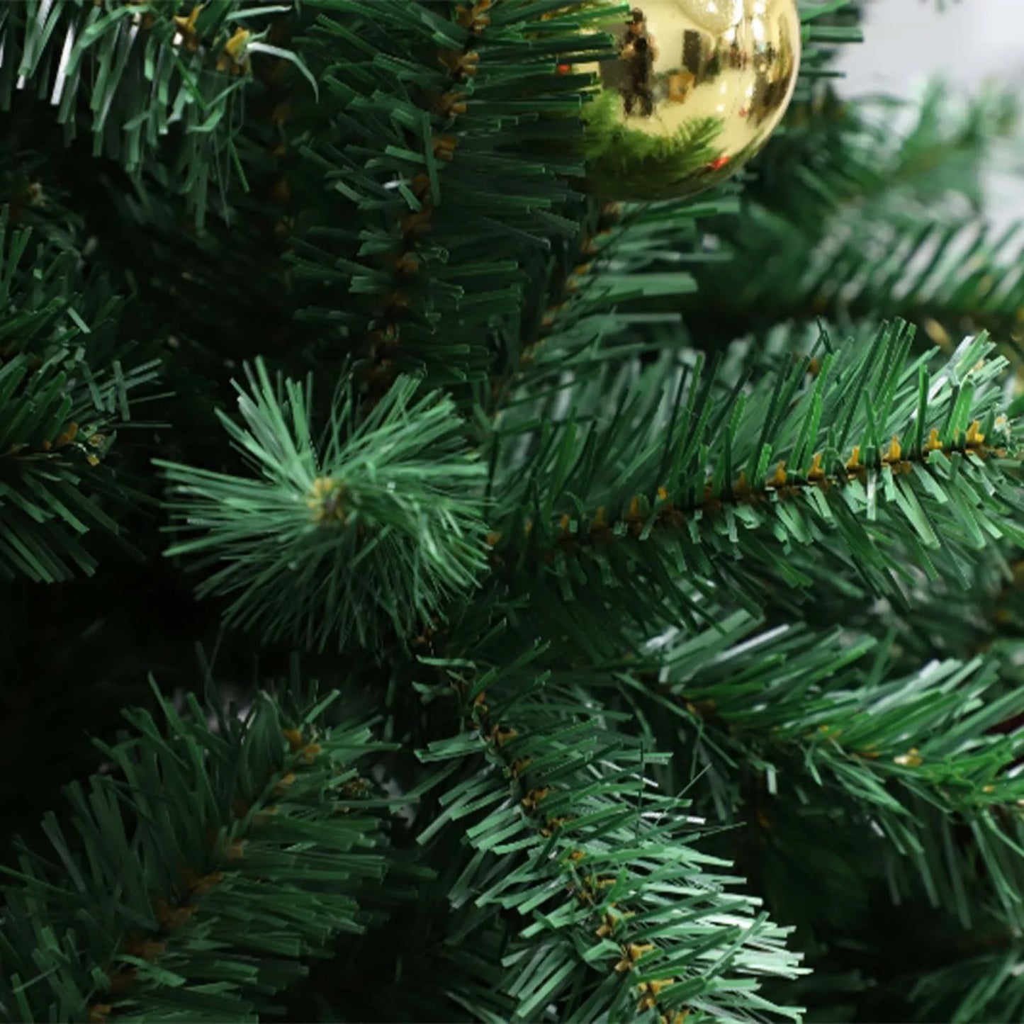 6-7ft Christmas Tree Hinged Artificial Pine Lighted Holiday Tree for Christmas Home, Office party Decor