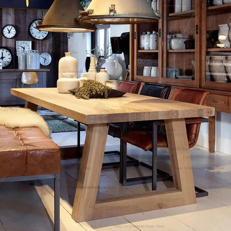 Nordic Wooden Dining Tables Kitchen Coffee Dinette Modern Dining Tables Living Room Italian Design Home Furniture Muebles LLDT