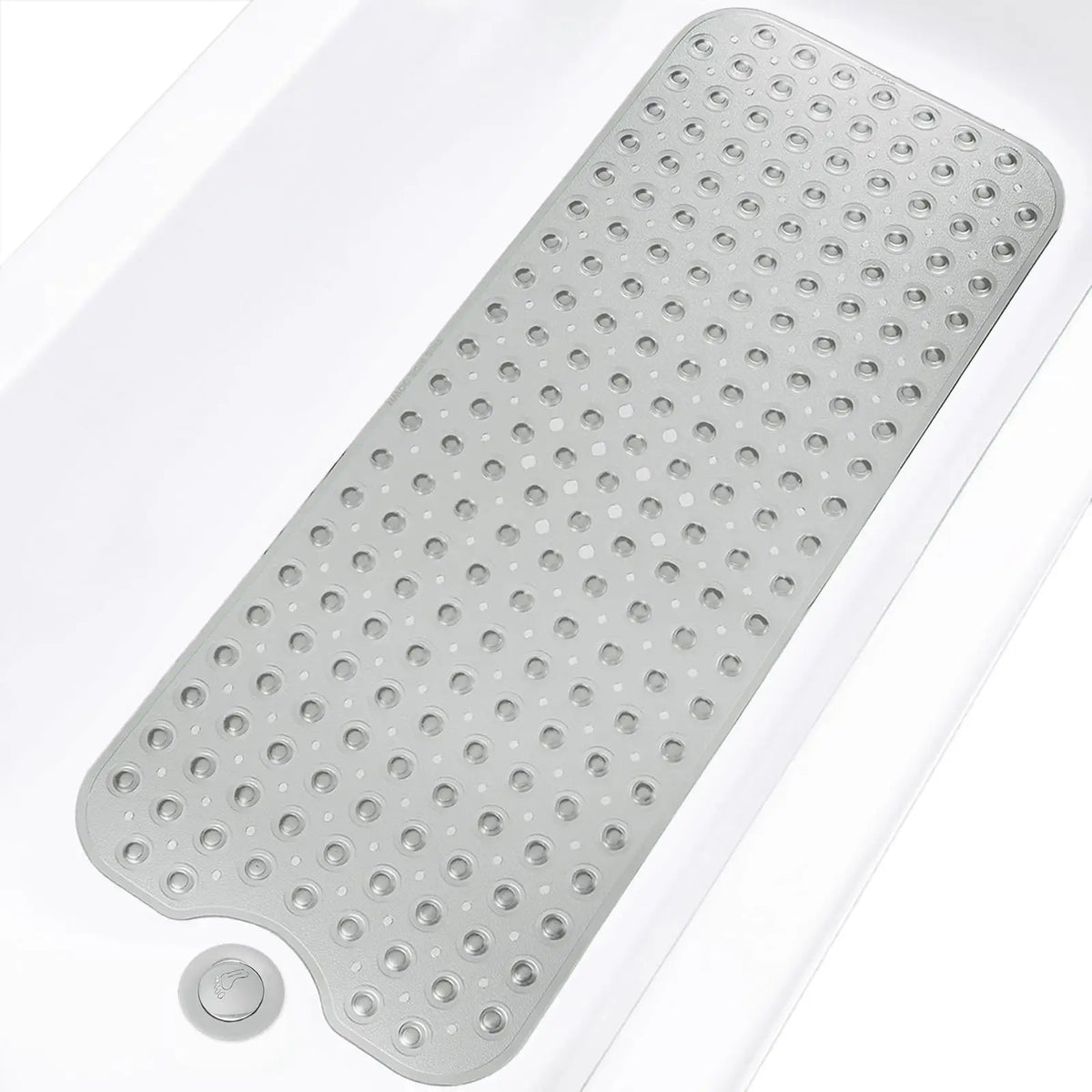Bathtub Mats for Shower Tub, Extra Long Non-Slip 40 X 16 Inch Bath Mat with Drain Holes and Suction Cups, Bath Mat for Bathroom