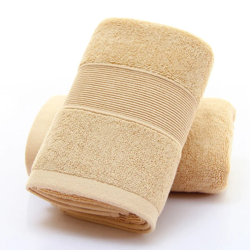 1/4/6pcs Gold Bathroom Cotton Towels 35x35cm/35x75cm/70x140cm Hand Face Big Bath Towel Soft Gift Absorbent Sport Absorbent Towel