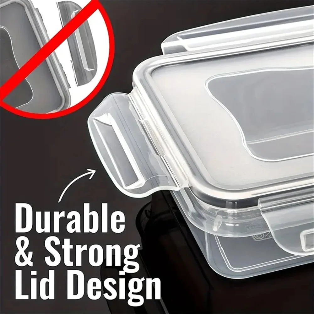 12pcs-set Food Airtight containers Lunch Boxes Set, Microwave safe BPA Free Food Grade PP Plastic Container