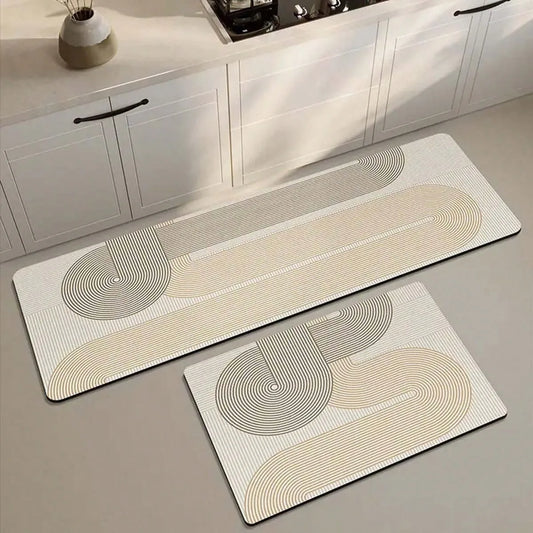 Kitchen Floor Mat Pvc Waterproof Vinyl Carpet Home Decoration Long Rug Oil-proof Non-slip Foot Mats Custom Alfombra Cocina
