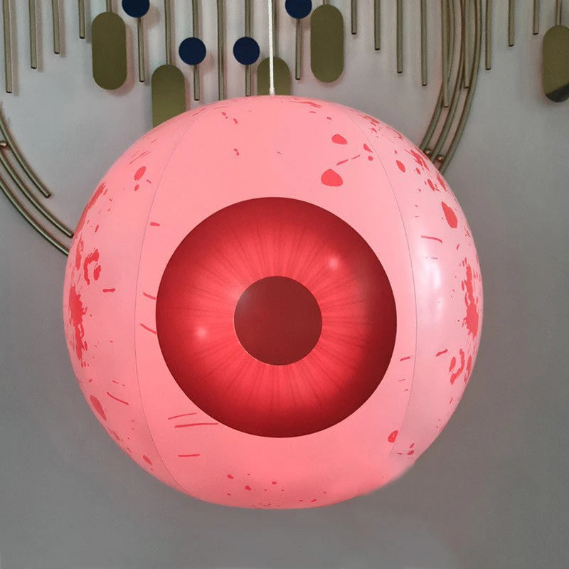 Halloween Giant LED Light Inflatable Pumpkin Ghost Eyeball PVC Model Spooky Atmosphere Ornament Festival Party Outdoor Décor