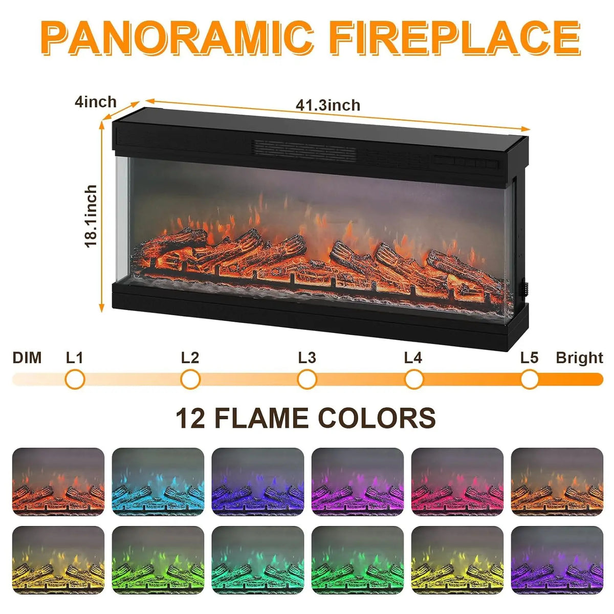 75 Inch Electric Fireplace TV Stand, Entertainment Center, Customized