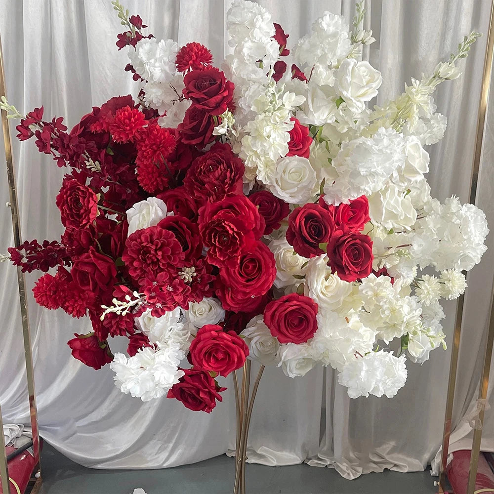 80/70/60/50/30cm Artificial Pink Large Flower Ball, Table Centerpiece for Special Event Decor, Floral Arrangement