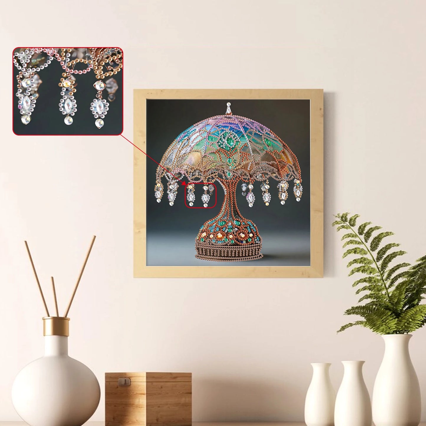 Desk lamp design Special Shape Diamond Art Painting Kit for Adult Beginner,Crystal Diamond Dot Kit for Home Wall Decoration Gift