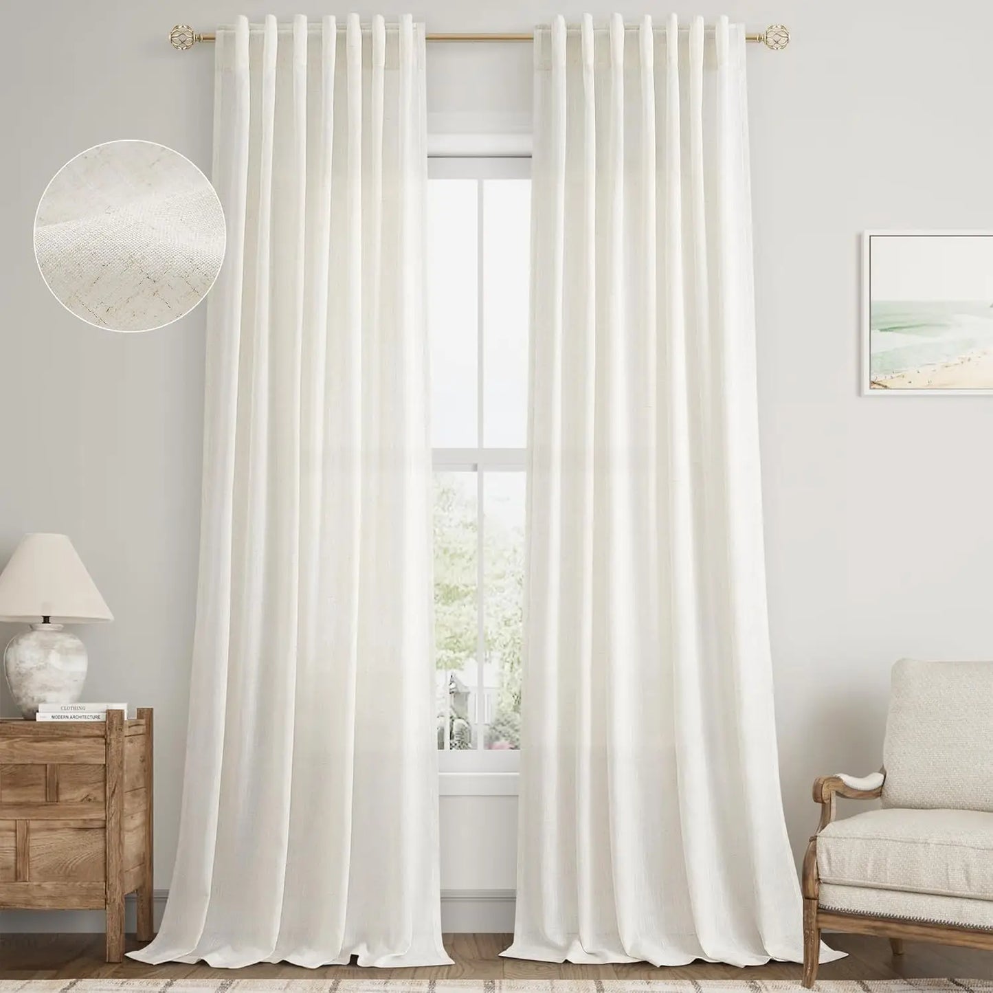 350cm Height Custom Made Sheer Curtain Faux Linen Tulle Living Room Window Curtains Bedroom Curtains Drapes