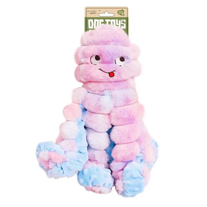 Squeaky Crinkle Octopus Dog Toy Interactive Bite-Resistant Plush for Large Small Dogs Stress Relief