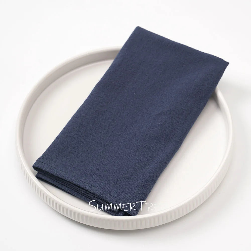 20pcs Cloth Napkins 40x40cm 100% Cotton Delicate Napkin for Rustic Dinner for Home Thanksgiving Wedding Party Table Decorations