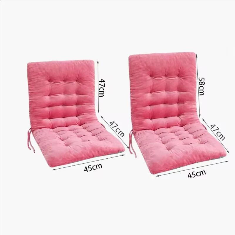 Modern Style Office Integrated Backrest Cushion Solid Color Thicken Student Dormitory Sedentary ChairMat Home Chair Back Cushion