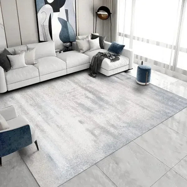 Light Luxury Carpets for Living Room Large Area Lounge Carpet Minimalist Bedroom Decor Gray Rug Home Soft Washable Floor Mat