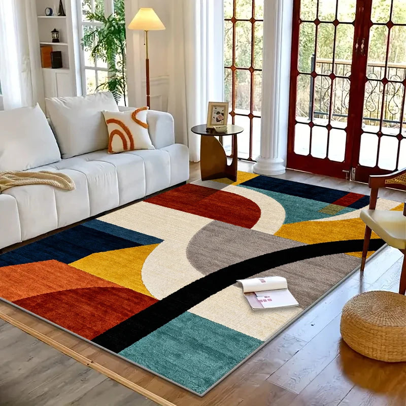 VIKAMA Area Rug for Living Room Bedroom,Modern Geometric Carpets, Anti-Skid Durable Carpet for Kids Dorm Nursery, Home Decor