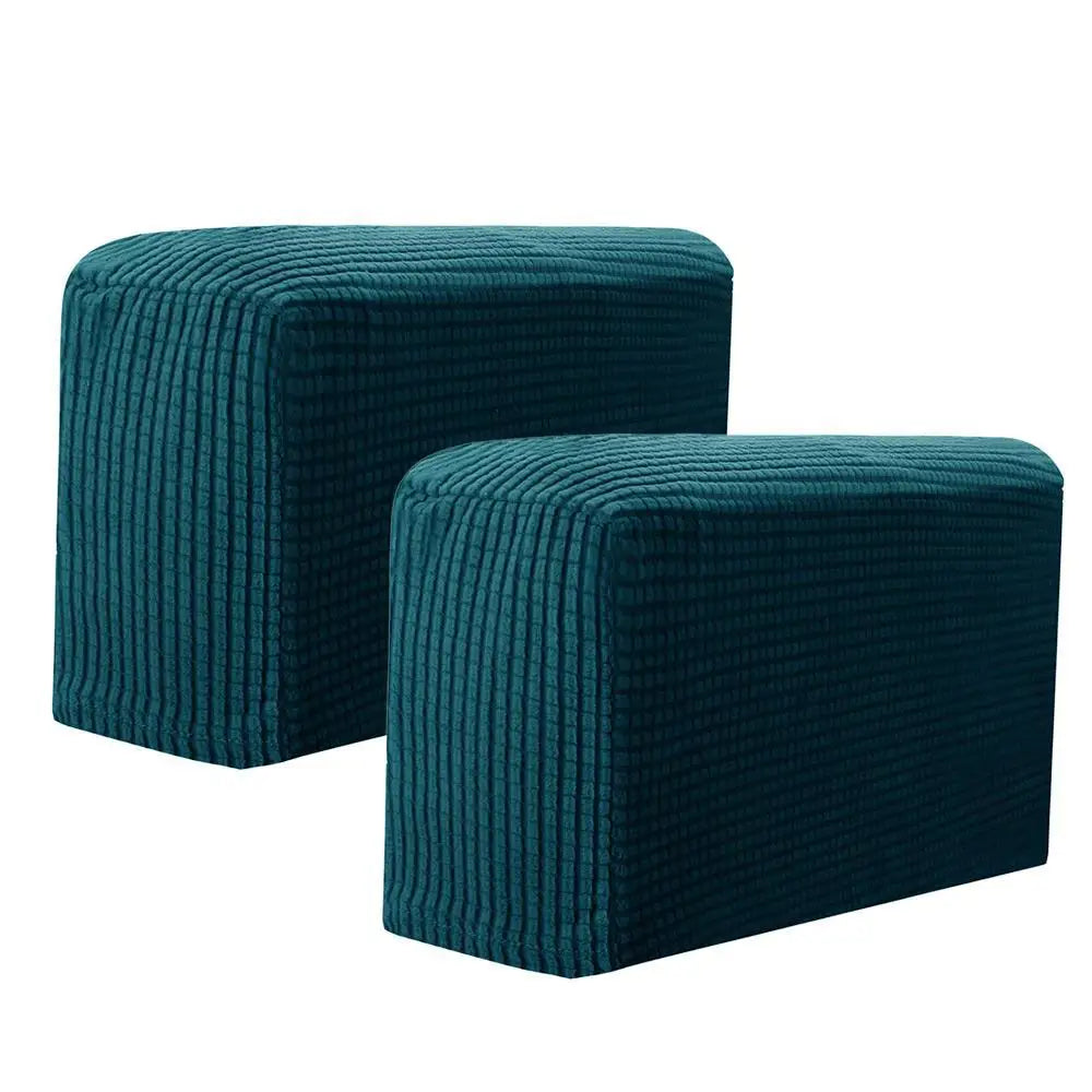 2PCS/SET Sofa Armrest Covers Fleece Premium Armrest Covers Stretchy Chair Sofa Couch Arm Protector Stretch to Fit