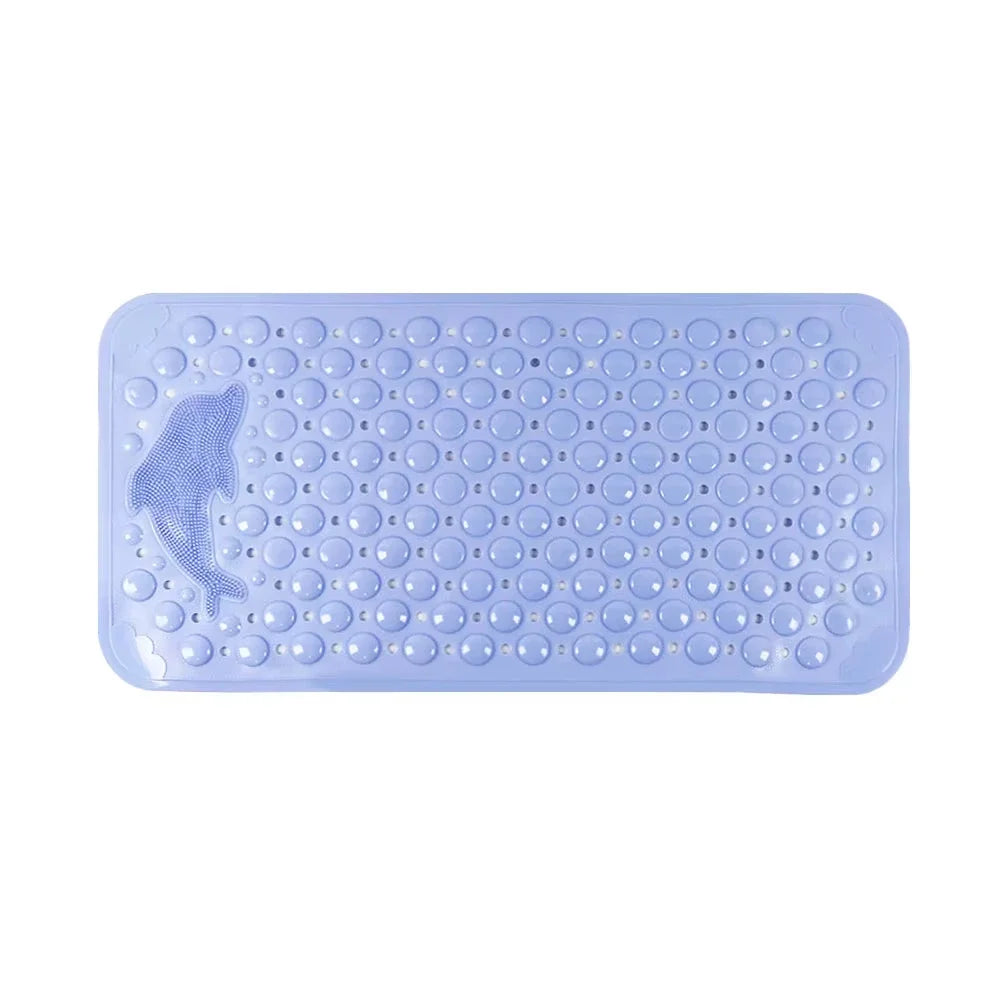 35x70cm Dolphin PVC Shower Mat, Waterproof Non-Slip Anti-Skid Bathroom Rug
