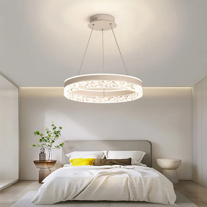 Modern Minimalist LED Ceiling Lamp Nordic Luxury Chandelier for Living Room Home Decor Designer Bedroom Hanging Light