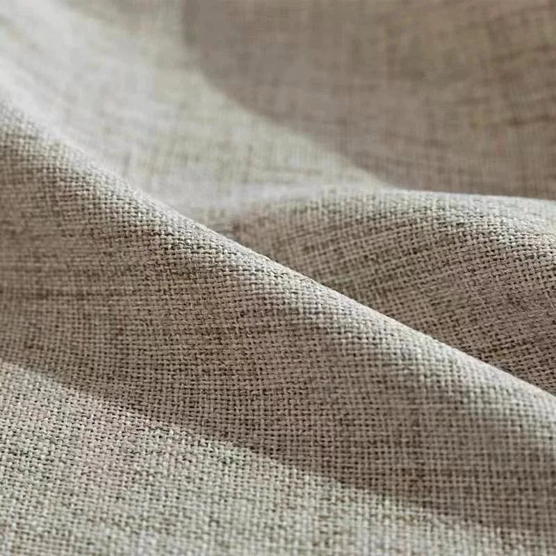 3 Colors Linen Like Semi Shading Beige Grey Cream White Tulle Living Room Flax Sheer Curtains for Bedroom Window S Folds Drapes