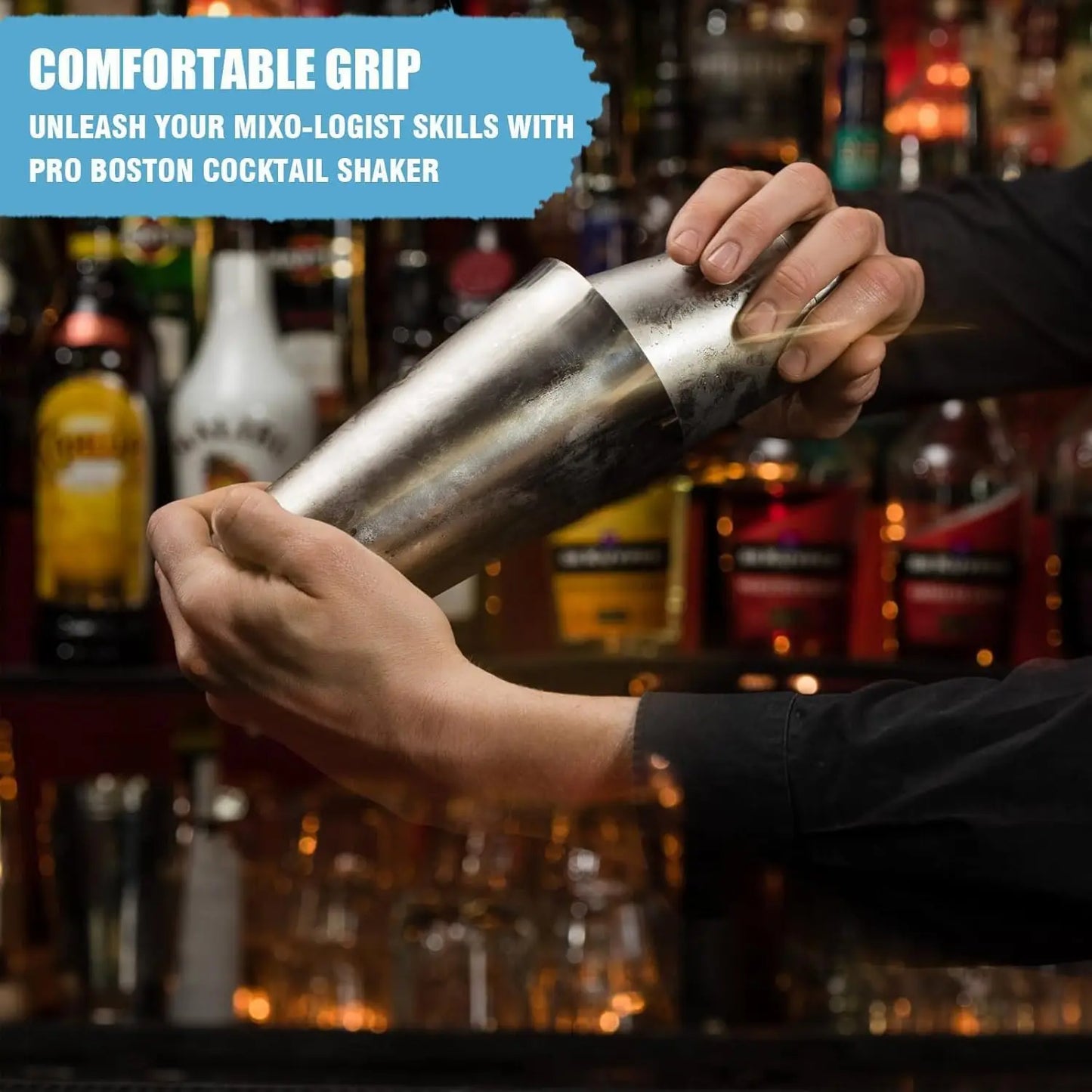 4/5pcs Boston Cocktail Shaker Set Professional Stainless Steel Bartender Wine Cup Cocktail Mixer Martini Cocktail Shaker Bar Set
