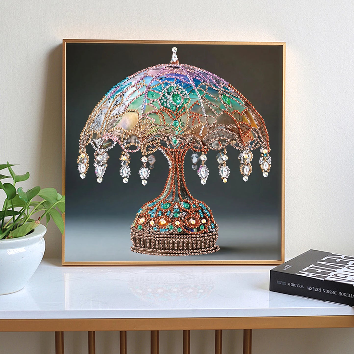 Desk lamp design Special Shape Diamond Art Painting Kit for Adult Beginner,Crystal Diamond Dot Kit for Home Wall Decoration Gift