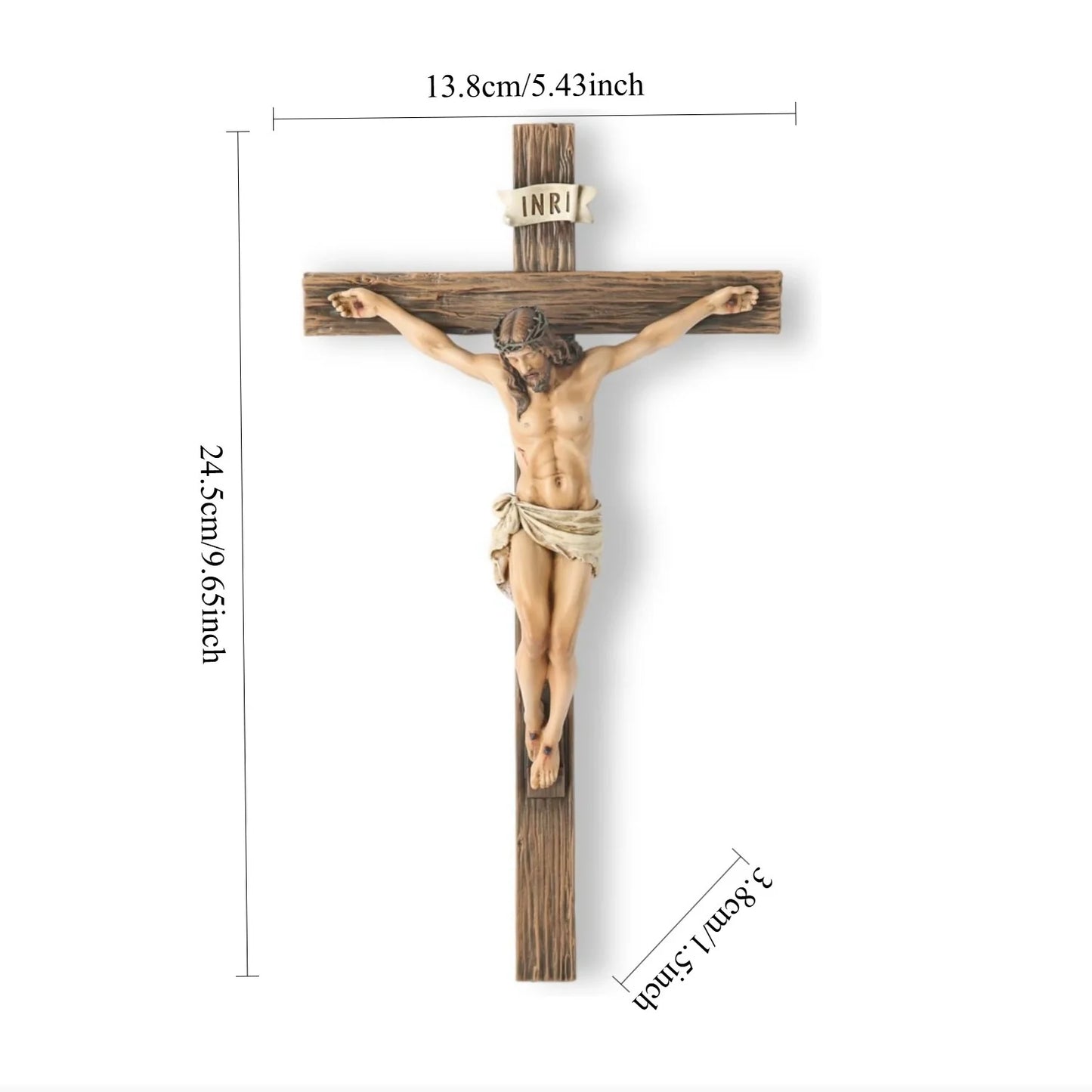 Easter Cross Resin Figurine Home Office Desktop Decoration Religious Holiday Ornament Gift Tabletop Art Sculpture For Christian