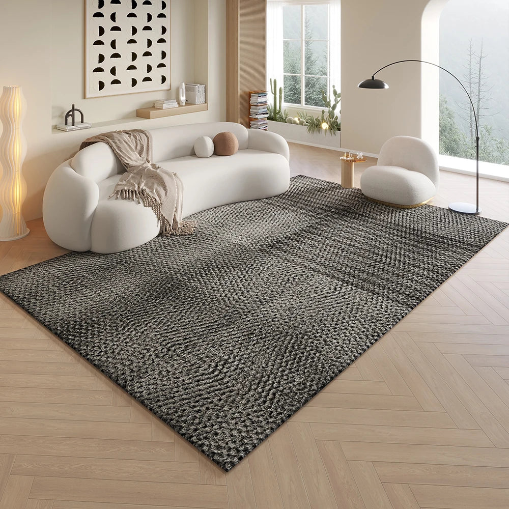 Vikama's Light Luxury Geometric Gradient Carpet Home Decoration, Large-Sized Living Room Non-slip Floor Mat, Soft And Dirt-proof
