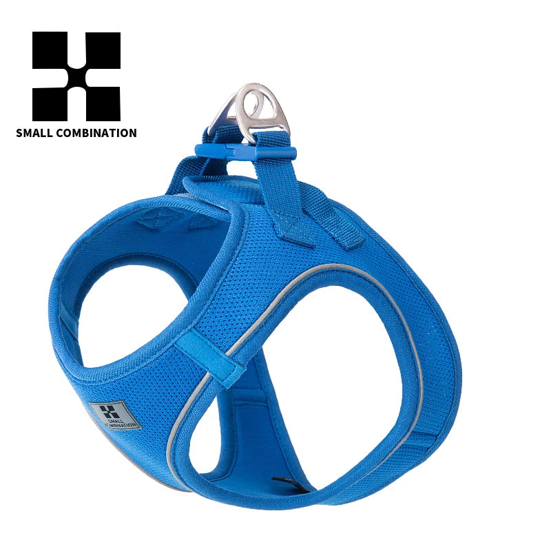 SMALL COMBINATION Small Dog Harness Leash Set Soft Reflective for Puppy Cat Harness Pet Vest Chihuaahua Sausage  Outdoor Walking