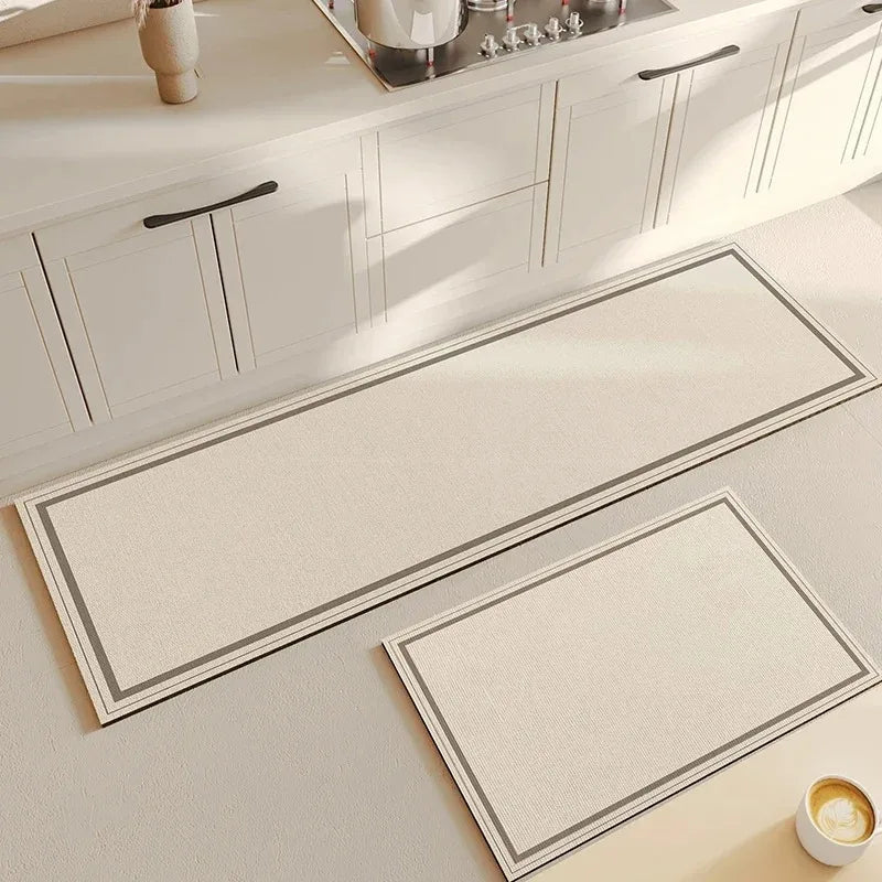Kitchen Floor Mat Pvc Waterproof Vinyl Carpet Home Decoration Long Rug Oil-proof Non-slip Foot Mats Custom Alfombra Cocina