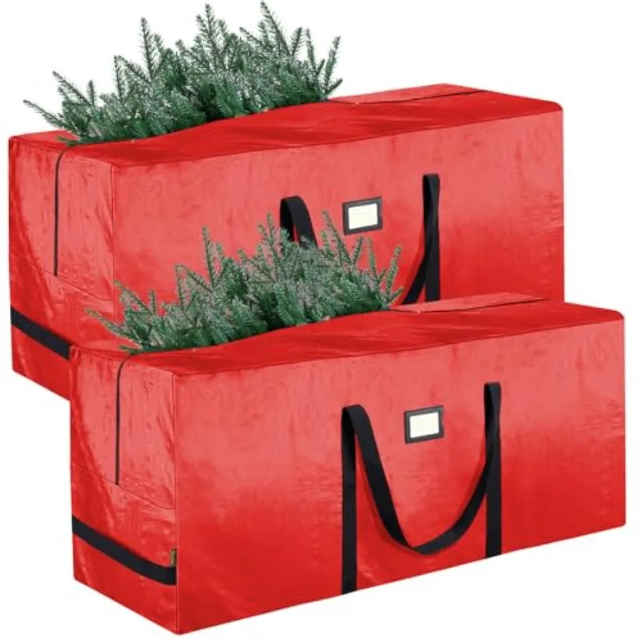 Christmas Tree Storage Bag, Heavy Duty Extra Large Artificial Christmas Tree Bag with Reinforced Handles and Dual Zippers Wide