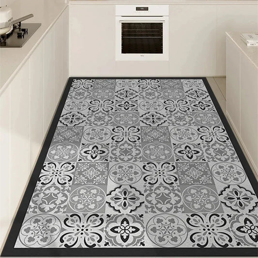 Pvc Kitchen Carpet Waterproof Floor Mat Leather Non-slip Floor Mats Large Area Rug Home Decoration