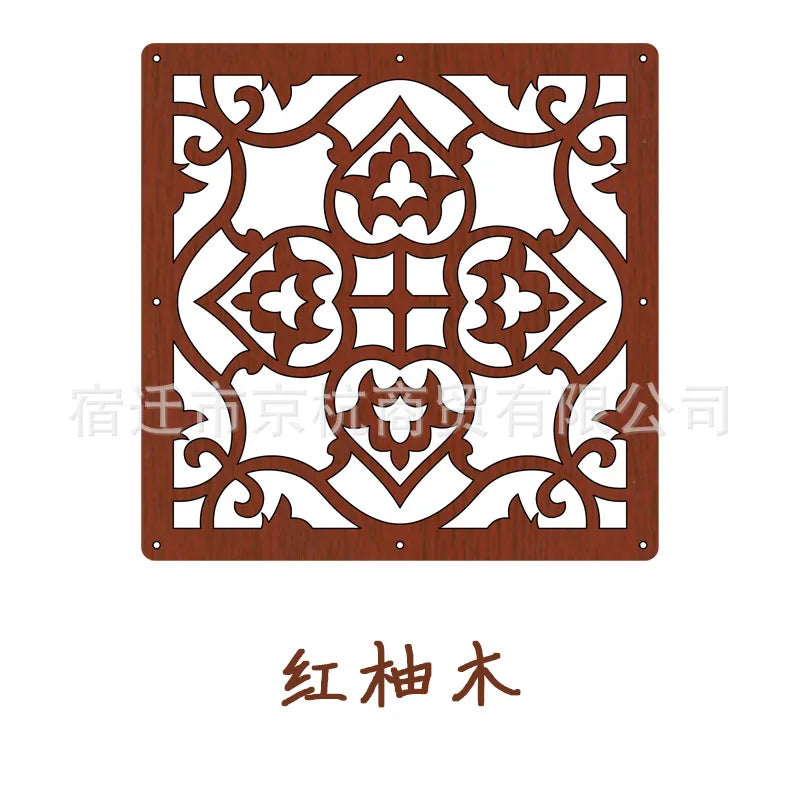 Hanging screen partition fashion MDF porch guest home restaurant bedroom hotel simple modern Chinese hollow screen