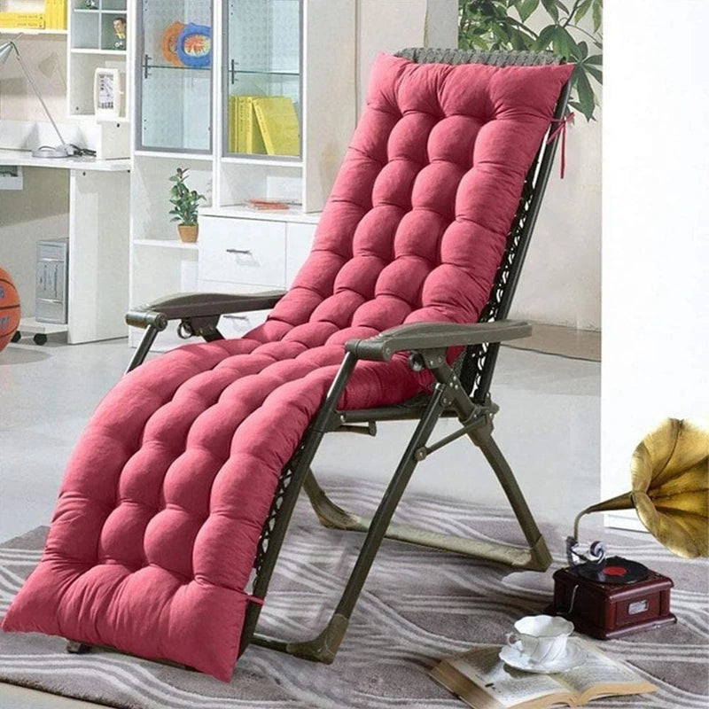 Lounger Chair Cushion Indoor Outdoor Patio Chaise Pad Replacement Rocking Mat for Furniture Sofa Thick High Back Chair Pads