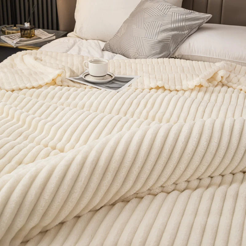 Soft Large Blanket, Suitable for Sofa Bed, Plush Blanket, Sofa Blanket, Multifunctional Blanket, Fluffy Soft Blanket, Suitable for Bed and Sofa Blanket, Single Double Bed