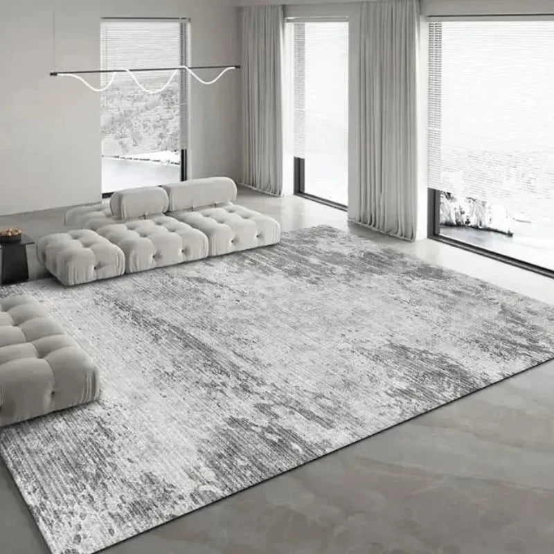 Light Luxury Carpets for Living Room Large Area Lounge Carpet Minimalist Bedroom Decor Gray Rug Home Soft Washable Floor Mat