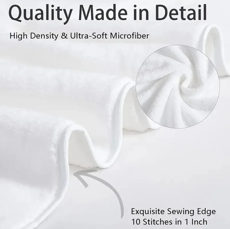3pcs Embroidered White Cotton Towel Set Bath Towels Face Hand Washcloth Home Daily Use Personalized Gift Bathroom Towels Cover