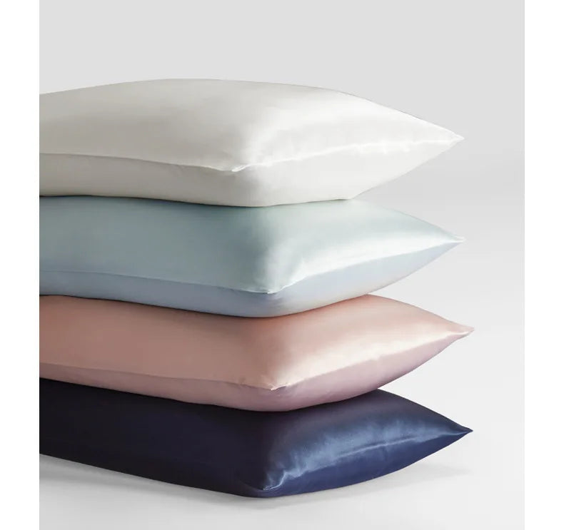 JuwenSilk silky stain pillowcase silky pillowcase natural silk pillowcase mulberry silk pillow case standard queen king