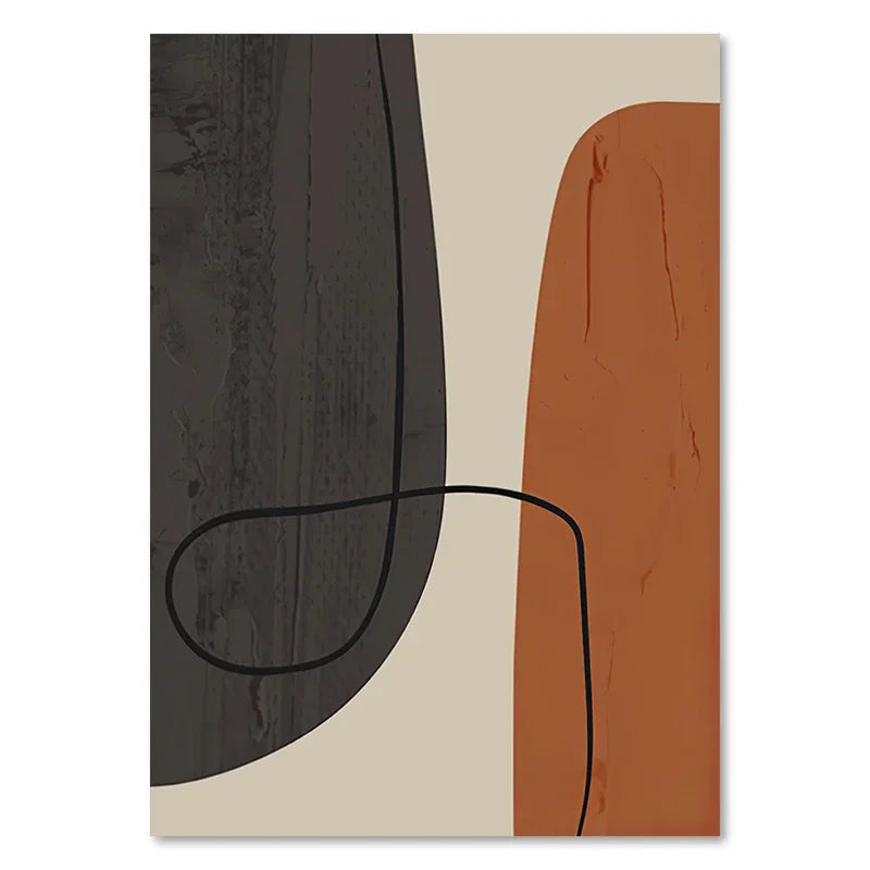 Abstract Geometric Poster Matisse Face Line Canvas Painting Nordic Modern Living Room Wall Art Print Picture for Home Decor
