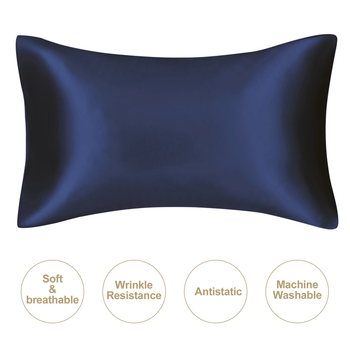 JuwenSilk silky stain pillowcase silky pillowcase natural silk pillowcase mulberry silk pillow case standard queen king