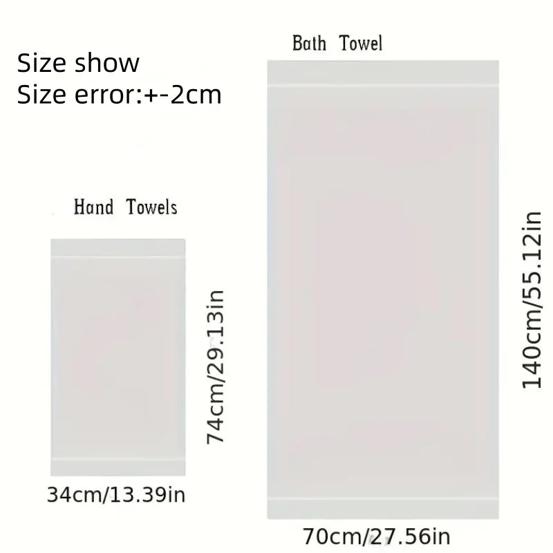 High-End Hotel Quality Thickened Cotton Towels Set of 1/4/6 Absorbent Embroidered Face Washing Towels for Adults Household Use