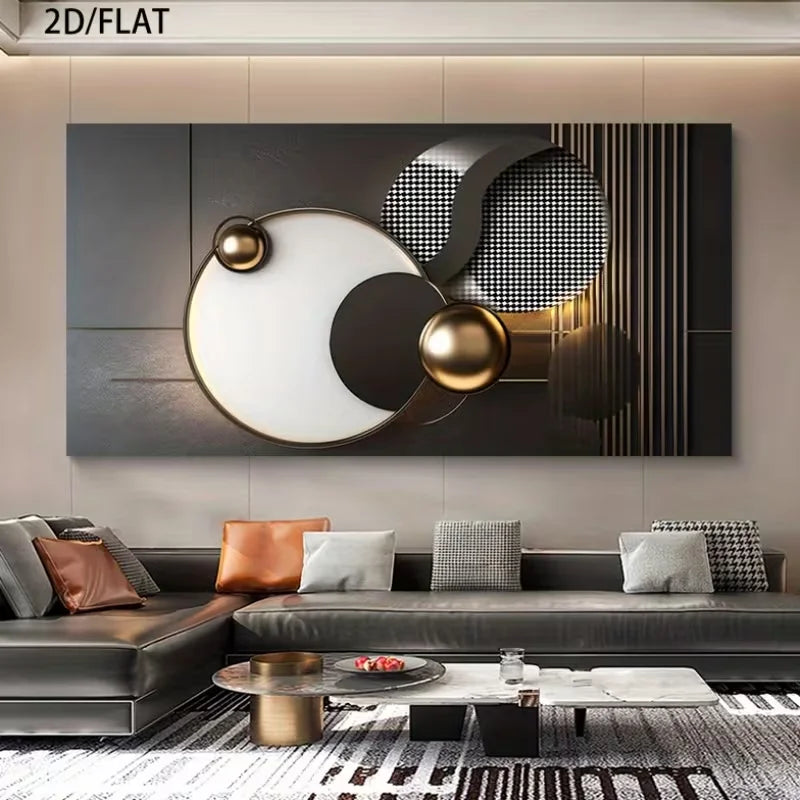 1pc frameless Canvas Painting 2D Flat, 2D Flat, 1Ps Frameless Poster Print, a Frameless Canvas Wall Art Featuring Abstract Desig