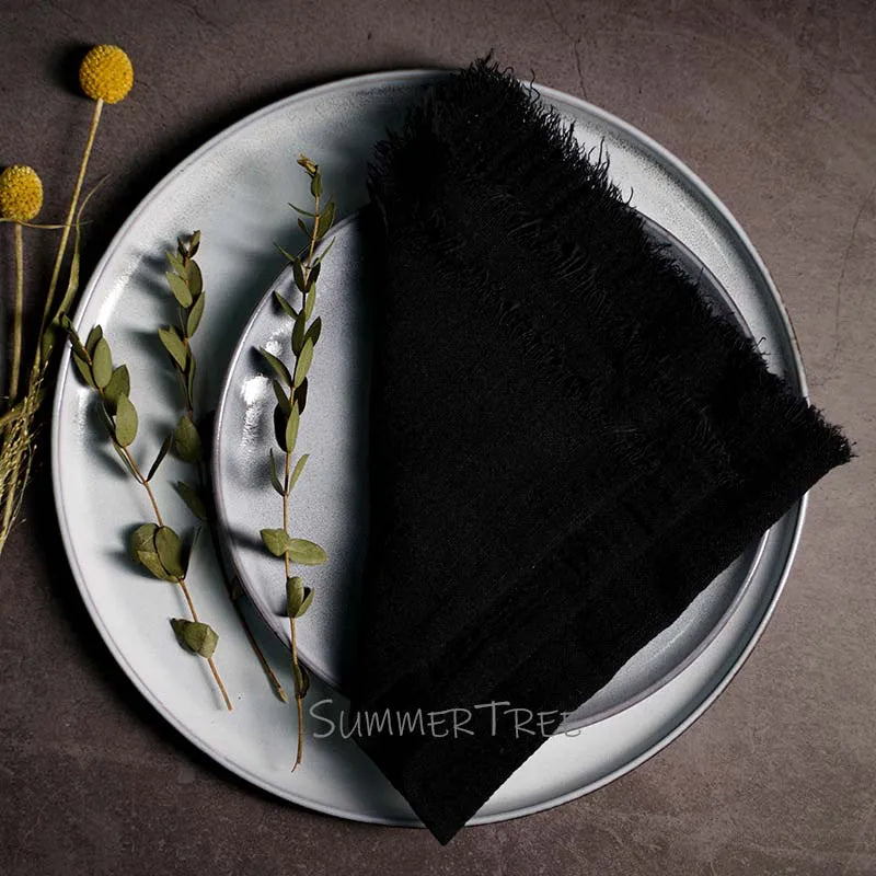 20PCS Large Napkins Cotton Gauze 41x41cm Muslin Cloth Tea Towels Dinner Retro Cheesecloth Wedding Party Rustic Table Decoration