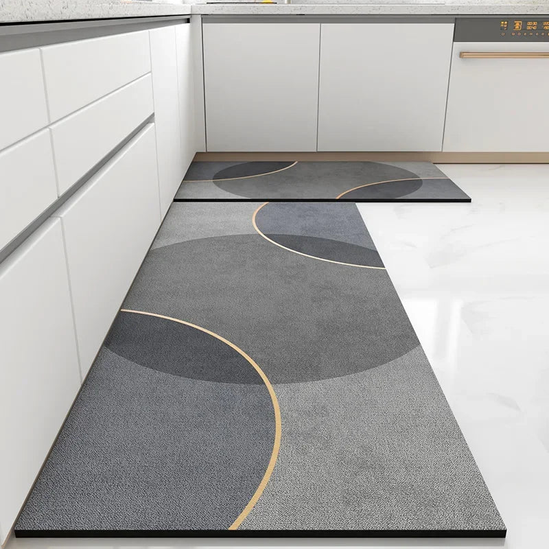Kichen Vinyl Rug Anti Fatigue Floor Mats Pvc Waterproof Non-slip Carpet Runner Home Decor Long Rugs שטיח למטבח Alfombra Cocina