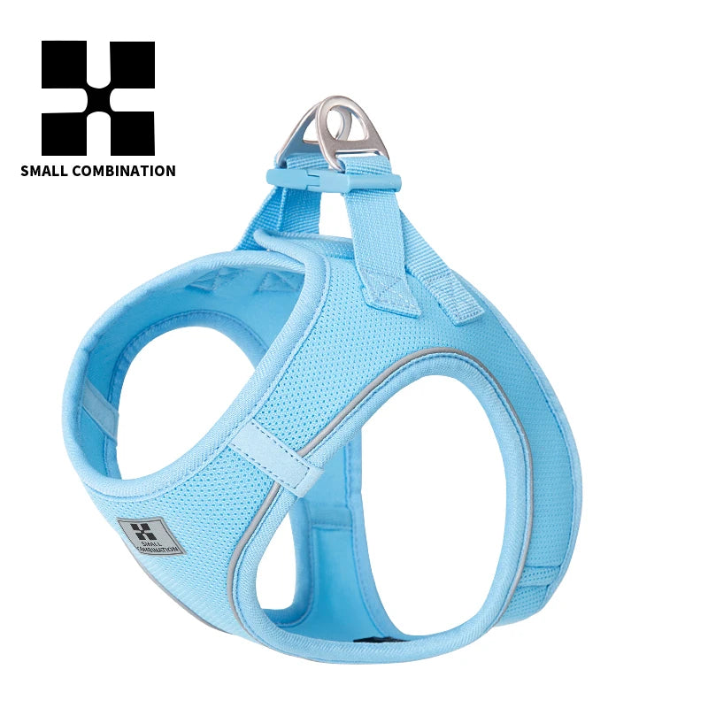 SMALL COMBINATION Small Dog Harness Leash Set Soft Reflective for Puppy Cat Harness Pet Vest Chihuaahua Sausage  Outdoor Walking