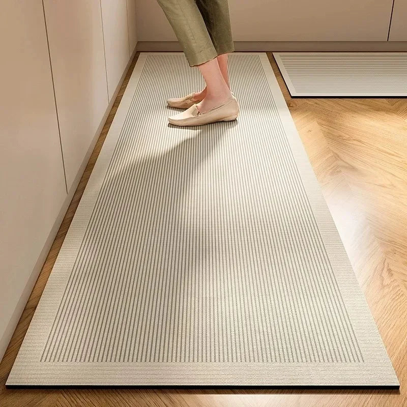 Kitchen Floor Mat Pvc Waterproof Oil-proof Carpet Mats Long Home Decoration Leather Rug Non-slip Custom 주방 카펫 Alfombra Cocina