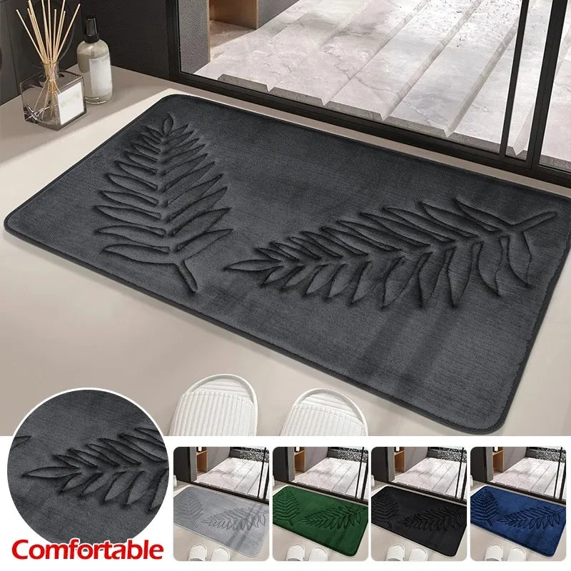 Bathroom Rugs Memory Foam Bath Mat Non-Slip Bath Rugs Machine Washable Dries Quickly Ultra Soft Plush Bath Mats for Bathroom