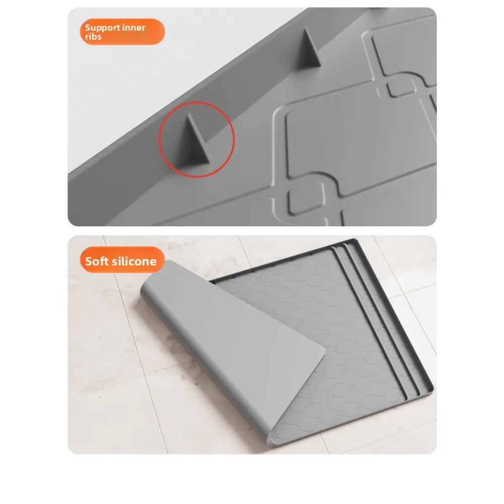 Fashion Sink Mat Cabinet Mat Silicone, Anti-fouling and Waterproof Cabinet Protective Mat Bathroom Cabinet Tray