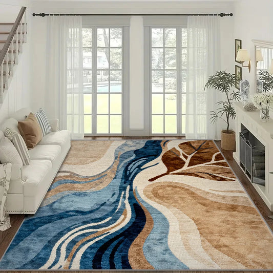 VIKAMA Area Rug for Living Room Bedroom,Modern Geometric Carpets, Anti-Skid Durable Carpet for Kids Dorm Nursery, Home Decor