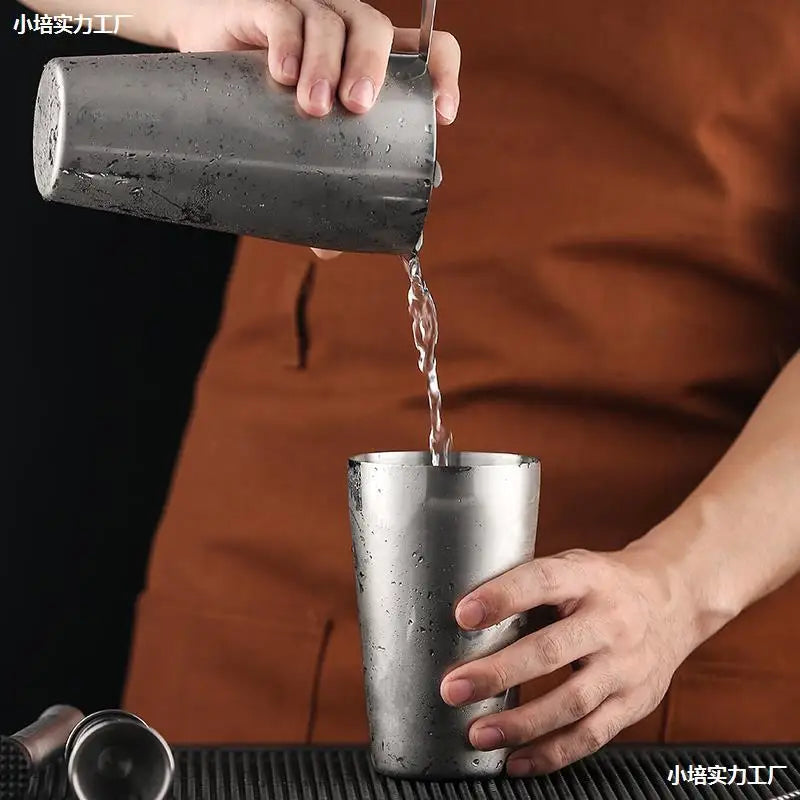 4/5pcs Boston Cocktail Shaker Set Professional Stainless Steel Bartender Wine Cup Cocktail Mixer Martini Cocktail Shaker Bar Set