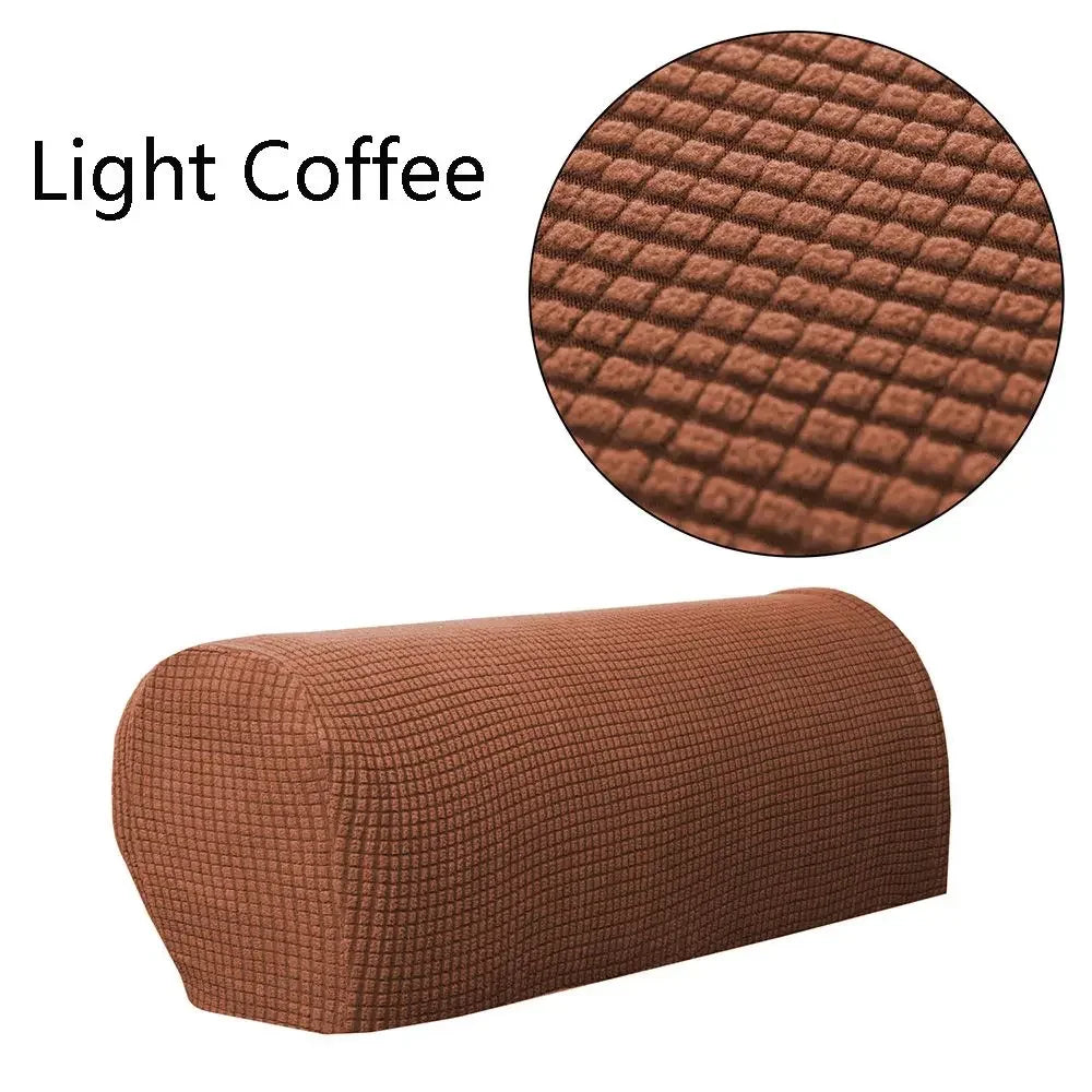 2PCS/SET Sofa Armrest Covers Fleece Premium Armrest Covers Stretchy Chair Sofa Couch Arm Protector Stretch to Fit