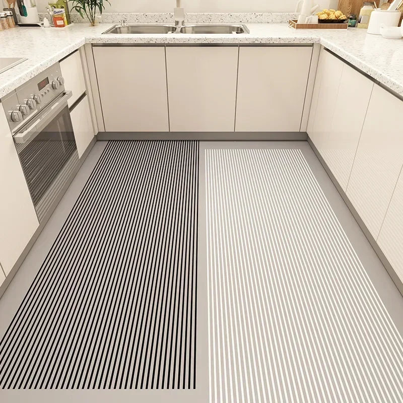 Kitchen Floor Mat Pvc Waterproof Oil-proof Carpet Mats Long Home Decoration Leather Rug Non-slip Custom 주방 카펫 Alfombra Cocina