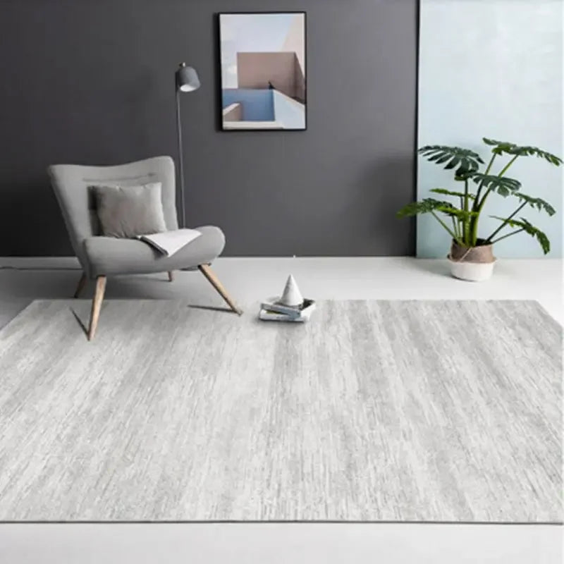 Light Luxury Carpets for Living Room Large Area Lounge Carpet Minimalist Bedroom Decor Gray Rug Home Soft Washable Floor Mat